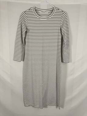 Sonnet James Reese Striped Long Sleeve Midi Play Dress Size XS